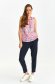 Pink women`s blouse thin fabric loose fit with straps 2 - StarShinerS.com