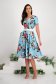 Rochie din material subtire in clos cu buzunare laterale si accesoriu tip curea 3 - StarShinerS.ro