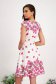 Dress linen cloche wrap over front with floral print 2 - StarShinerS.com