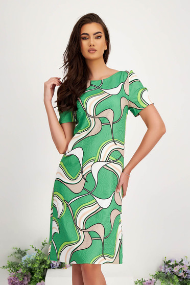 Straight dresses, Dress thin fabric from satin fabric texture short cut straight - StarShinerS.com