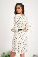 Rochie din satin midi in clos cu decolteu petrecut si accesoriu tip curea 2 - StarShinerS.ro