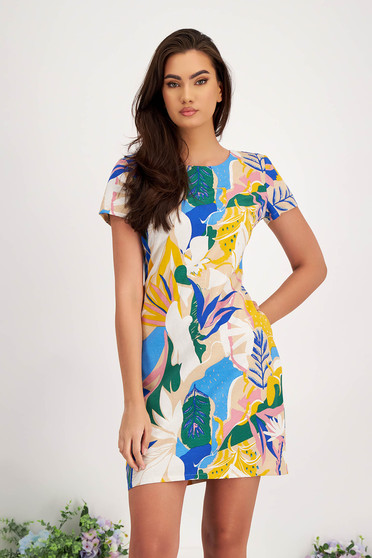 A-line dresses, Dress linen short cut a-line lateral pockets - StarShinerS.com