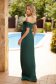 Dark Green Tafta Mermaid Dress with Bare Shoulders - Artista 2 - StarShinerS.com