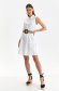 White dress short cut loose fit thin fabric 4 - StarShinerS.com