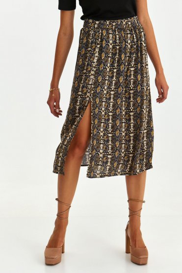 Elegant skirts, Peach skirt midi cloche viscose - StarShinerS.com