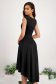 - StarShinerS black dress taffeta asymmetrical cloche with v-neckline accessorized with breastpin 2 - StarShinerS.com