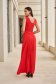 - StarShinerS red dress from veil fabric pencil voile overlay accessorized with tied waistband 4 - StarShinerS.com