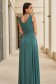 Rochie din voal verde tip creion cu suprapunere din voal si cordon in talie - StarShinerS 2 - StarShinerS.ro