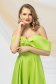 Lightgreen dress taffeta short cut cloche 4 - StarShinerS.com