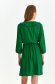 Green dress light material short cut cloche with elastic waist frilly trim around cleavage line 3 - StarShinerS.com