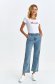 Blue jeans flared high waisted lateral pockets 2 - StarShinerS.com