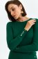 Pulover din tricot subtire verde-inchis accesorizat cu nasturi la maneci - Top Secret 2 - StarShinerS.ro