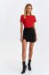 Red t-shirt from striped fabric tented with rounded cleavage 2 - StarShinerS.com