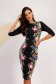 Rochie din crep tip creion cu imprimeu floral digital - StarShinerS 1 - StarShinerS.ro