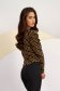Ladies' blouse made of thin jersey, fitted with puffed shoulders - StarShinerS 2 - StarShinerS.com
