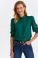 Green women`s shirt thin fabric loose fit high shoulders 1 - StarShinerS.com