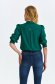 Green women`s shirt thin fabric loose fit high shoulders 3 - StarShinerS.com