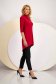 Bluza dama din jersey subtire elastic rosie asimetrica cu slit frontal - StarShinerS 7 - StarShinerS.ro