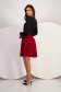 Burgundy skirt crepe cloche with elastic waist - StarShinerS 2 - StarShinerS.com