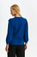 Blue women`s blouse thin fabric loose fit with puffed sleeves 3 - StarShinerS.com
