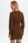 Brown dress jersey short cut pencil with elastic waist 3 - StarShinerS.com