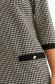 Black dress elastic cloth straight with faux pockets 5 - StarShinerS.com