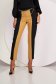 - StarShinerS black trousers elastic cloth conical high waisted metallic chain accessory 4 - StarShinerS.com