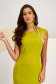 Olive Green Elastic Fabric Knee-Length Pencil Dress - StarShinerS 6 - StarShinerS.com