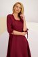 Cherry Elastic Fabric Dress Knee Length A-line with Decorative Ruffles - StarShinerS 5 - StarShinerS.com