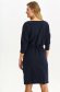 Dark blue dress crepe straight with elastic waist 3 - StarShinerS.com
