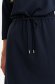 Dark blue dress crepe straight with elastic waist 5 - StarShinerS.com