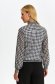 Black women`s blouse thin fabric loose fit dogtooth 3 - StarShinerS.com