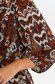 Rochie din voal maro scurta tip creion cu elastic in talie si maneci bufante - Top Secret 6 - StarShinerS.ro