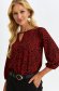 Red women`s blouse thin fabric loose fit 1 - StarShinerS.com