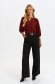 Red women`s blouse thin fabric loose fit 2 - StarShinerS.com