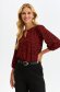 Red women`s blouse thin fabric loose fit 4 - StarShinerS.com
