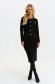 Black cardigan with decorative buttons knitted 4 - StarShinerS.com