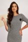 Knitted Knee-Length Pencil Dress with Three-Quarter Sleeves - StarShinerS 6 - StarShinerS.com