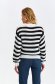 Black sweater knitted loose fit horizontal stripes 3 - StarShinerS.com