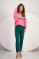 Fine knit pink sweater with wide cut and abstract print - SunShine 5 - StarShinerS.com