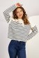 Pulover din tricot fin cu croi larg si nasturi decorativi frontali - SunShine 7 - StarShinerS.ro