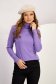 Purple sweater knitted tented high collar 6 - StarShinerS.com