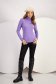 Purple sweater knitted tented high collar 3 - StarShinerS.com