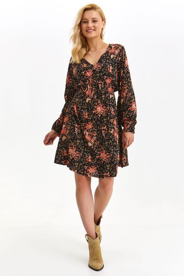 Long sleeve dresses - Page 3, Dress thin fabric cloche with elastic waist with puffed sleeves - StarShinerS.com