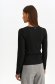 Black women`s blouse knitted tented wrap over front 3 - StarShinerS.com