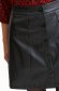 Black skirt from ecological leather short cut high waisted 5 - StarShinerS.com