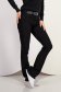 Flared Black Jeans with High Waist and Faux Leather Belt - SunShine 4 - StarShinerS.com