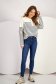 High-Waisted Skinny Blue Jeans with Side Pockets - SunShine 1 - StarShinerS.com