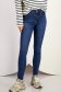 High-Waisted Skinny Blue Jeans with Side Pockets - SunShine 4 - StarShinerS.com