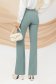 Pantaloni din stofa elastica mint lungi evazati cu buzunare laterale si cordon detasabil - PrettyGirl 5 - StarShinerS.ro